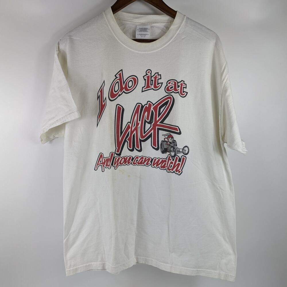 Vintage C Port Mens L Drag Racing T-Shirt POOR Off Road LACR Los Angeles County